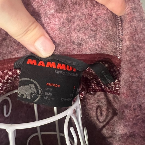 Mammut Kachemak Full Zip Hooded Fleece Jacket 1010-21520 Women's L Pink/Red - Picture 6 of 6